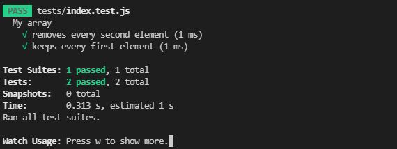 tests pass