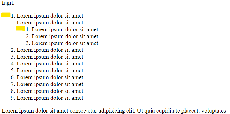 problems with basics css lists